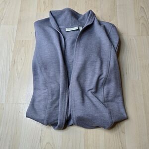 LOGO Lounge Open Front Zipper Pocket Sweatshirt Size Medium